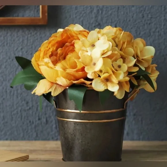 Metal Flower Pots / Buckets 5 inch (3) - Picture 2 of 11